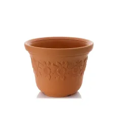 Цветочный горшок Prosperplast D57H43, пластик, коричневый цв.