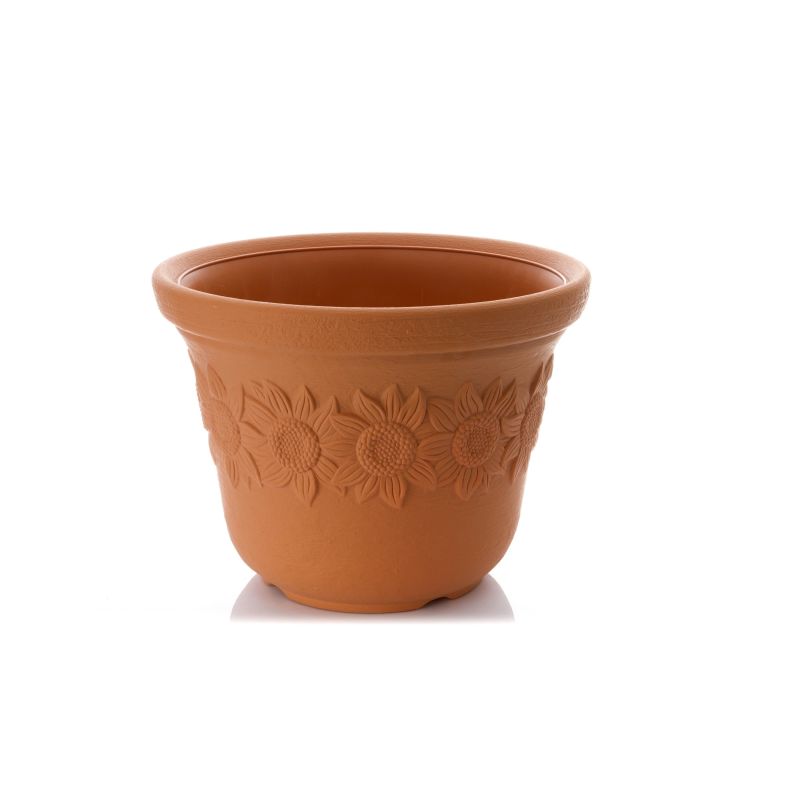 Pods puķu sunny 57x43cm gaiši brūns