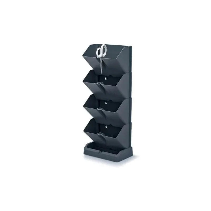 Āra puķu pods ar statīvu Keden IO1W200-S433, plastmasa, melna krās.