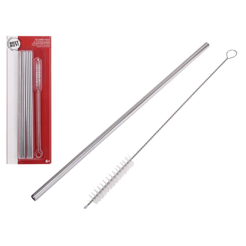 Salmiņi ner.tērauda 4gab ar birstīti