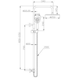 Termostats dušas kompl au-11-001-q imola
