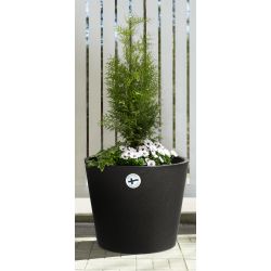 Puķu pods termo classic d60 melns