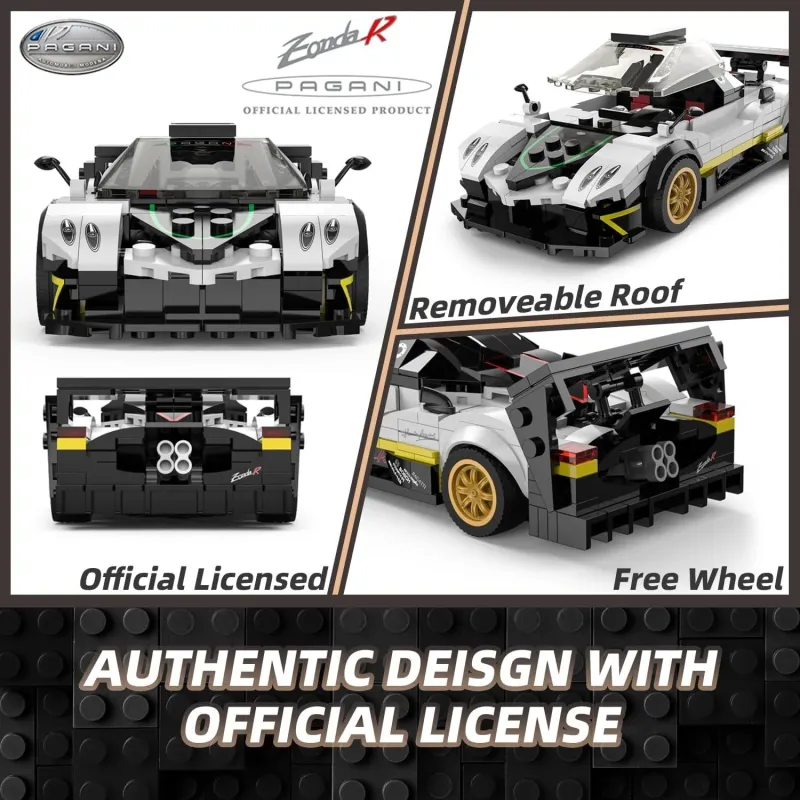 Rc automobilis Rastar Zonda R Bricks 93900, įvairių spalvų