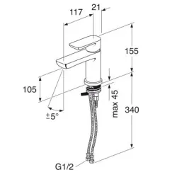 Valamusegisti Gustavsberg Estetic GB41218051, kroom v.