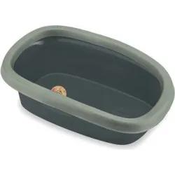 Stefanplast Туалет с бортиком для кошек SPRINT 20 ,серо-зеленый-серый,