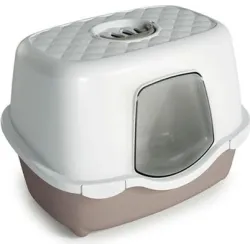 Stefanplast Kaķu tualete TRES CHIC Indoor ,balts-pūderbēša,