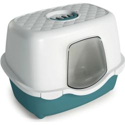 Stefanplast Kaķu tualete TRES CHIC Indoor ,balts-angļu zaļš,