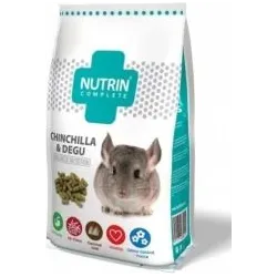 NUTRIN Complete - Chinchilla & Degu 400gr - PILNVĒRTĪGA EKSTRUDĒTA BARĪBA ŠINŠILĀM UN DEGU