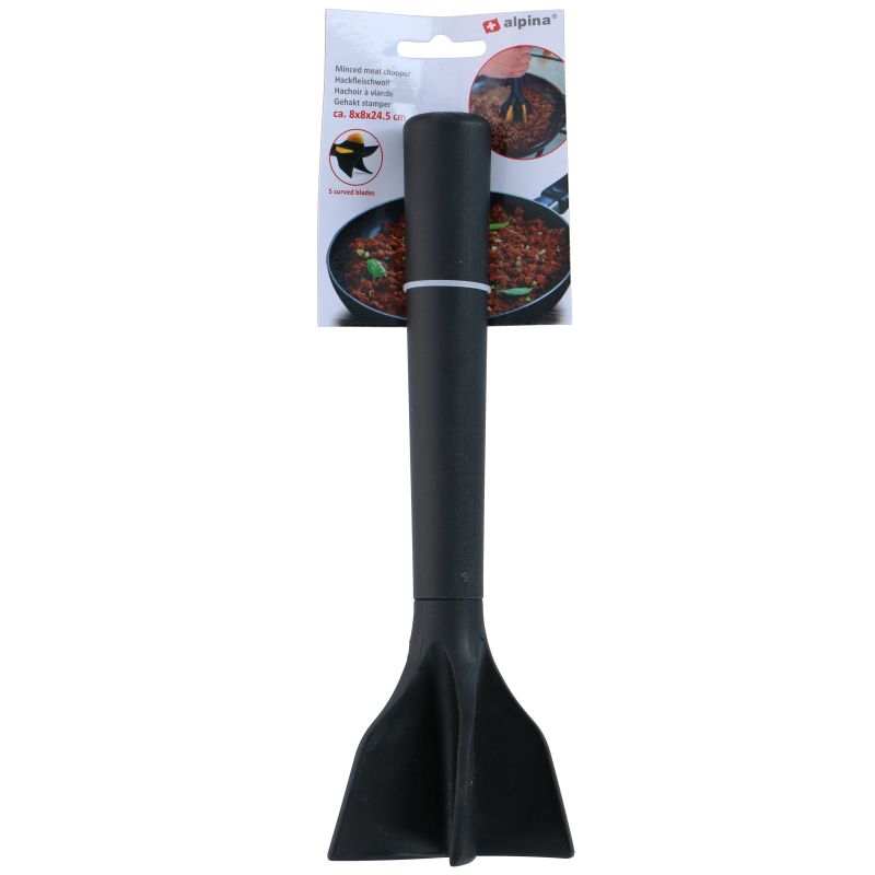 Smalcinātājs maltajai gaļai melns