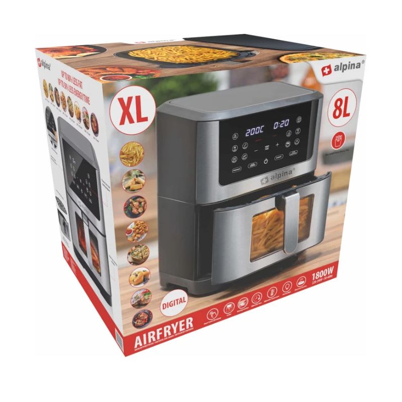 Gaisa cepamkatls fritieris xxl 8l 1800w