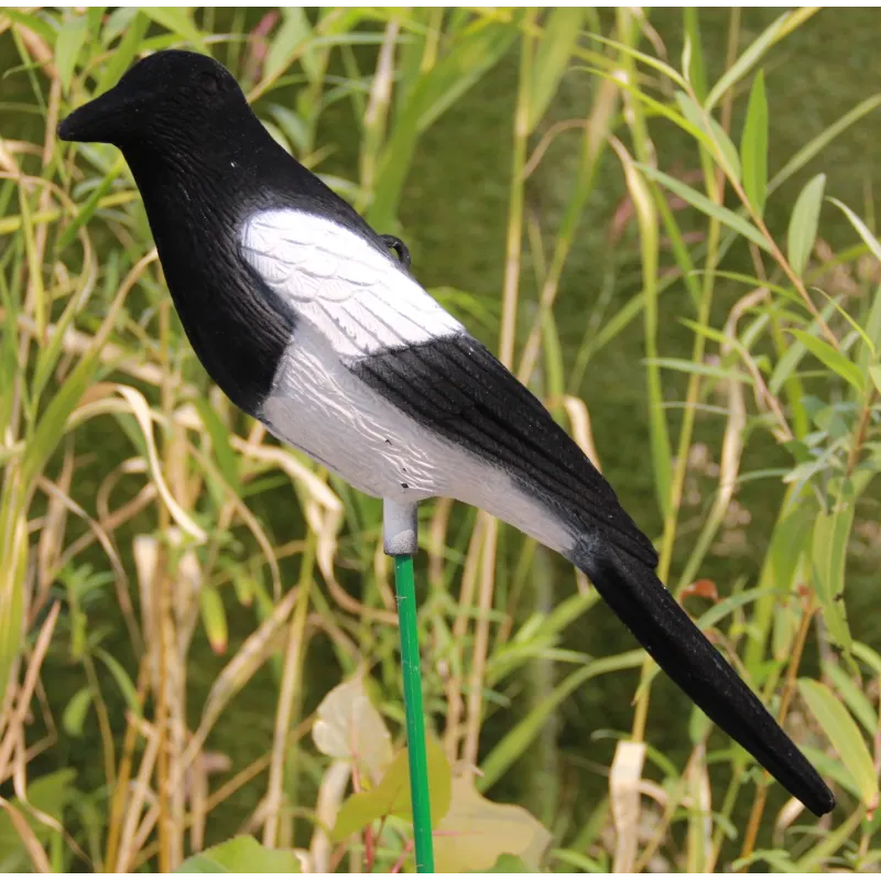 Dārza apdare Žagata S030, 38 cm x 10 cm x 10 cm, balta krās.-melna krās.