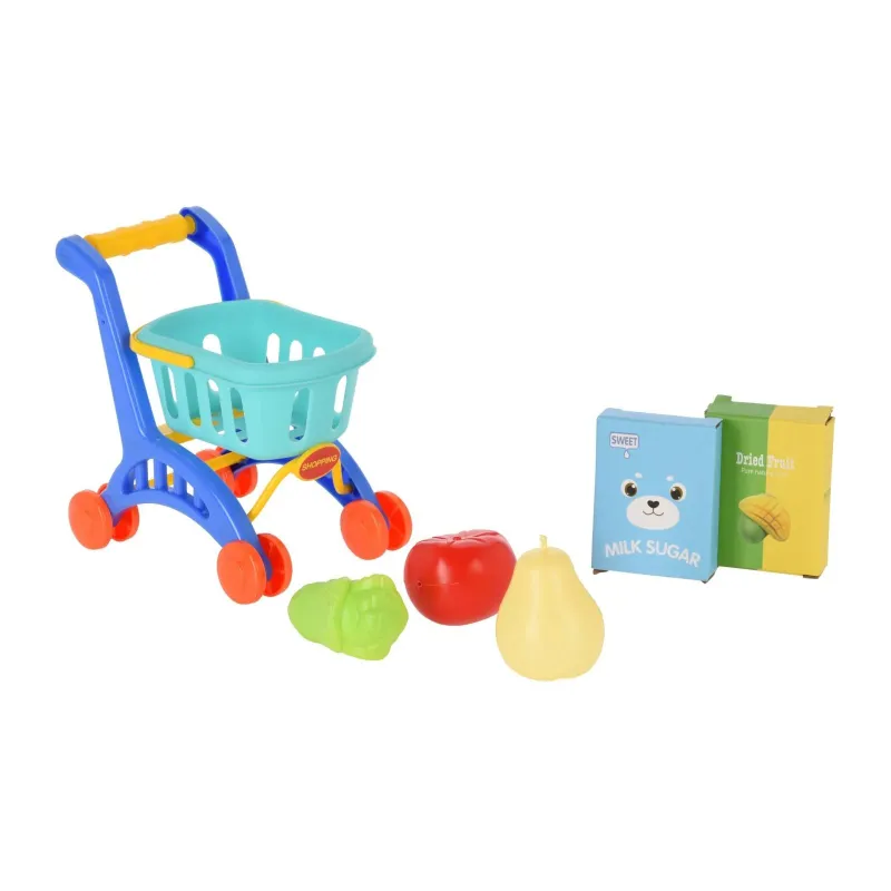 Veikala rotaļlietas, lepirkšanās ratiņi Shopping DL9100240, daudzkrāsaina