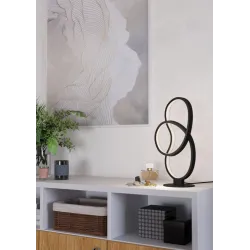 Galda lampa led gianella 900951 melns