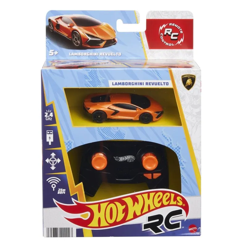 Rc automašīna Mattel Hot Wheels Revuelto, 1:64, oranža