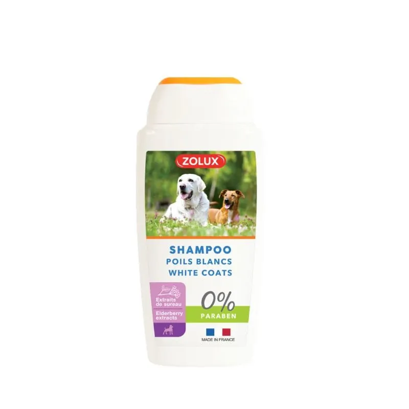Šampūns suņiem Zolux WHITE COATS 471632, 250 ml