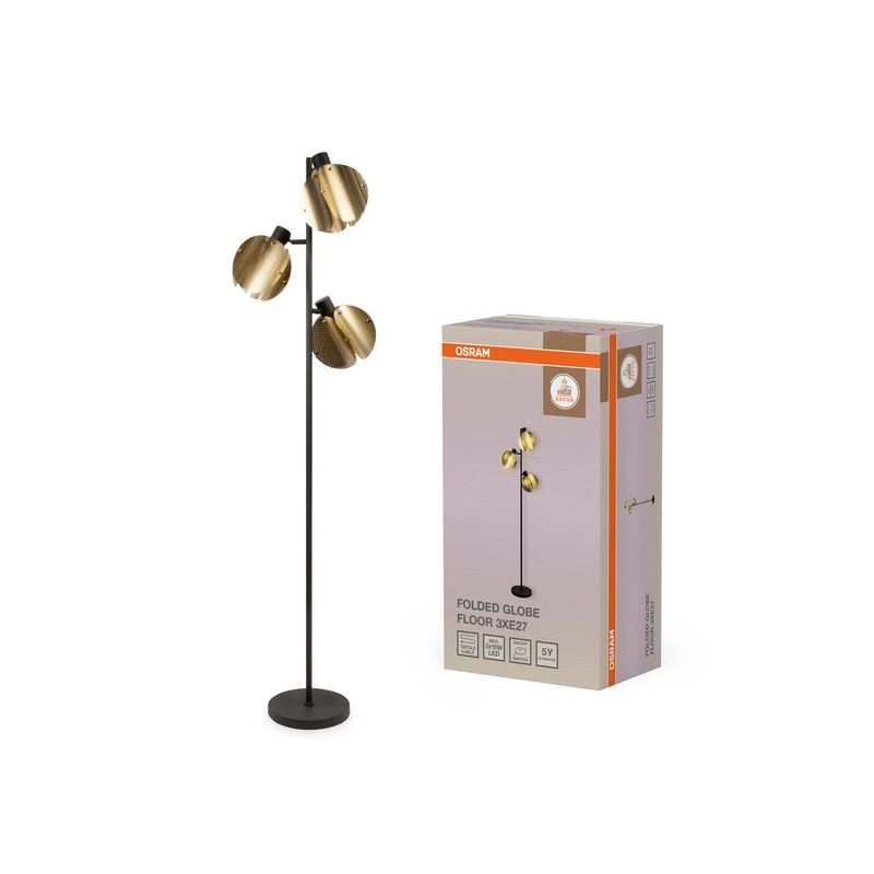 Stāvlampa folded globe 3xe27 gd 3x40w