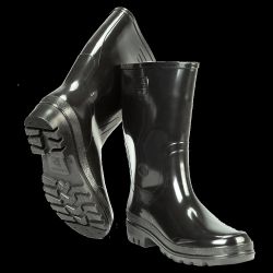 Vīriešu PVC zābaki,melni 44 izm.