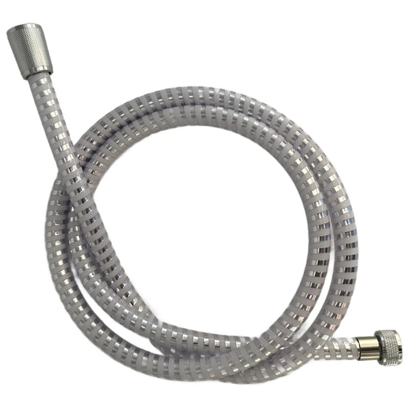 Dušas pievads AB PVC 150cm, hromēts-balts