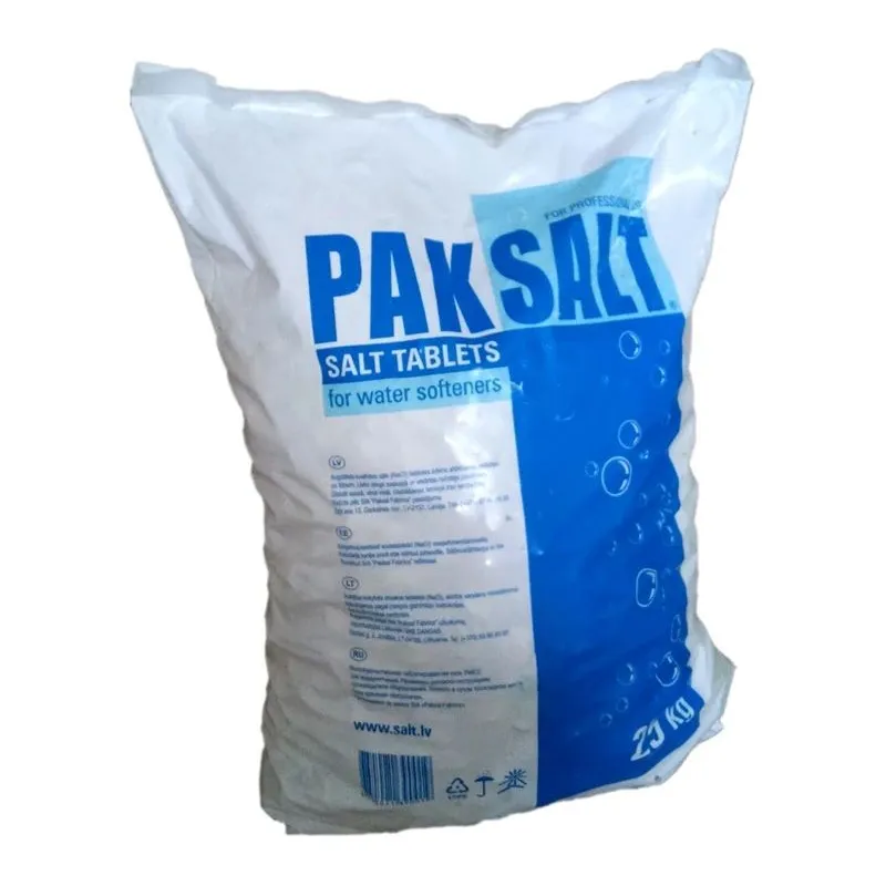 Ūdens mīkstināšanas sāls, tabletes Paksalt, 25 kg