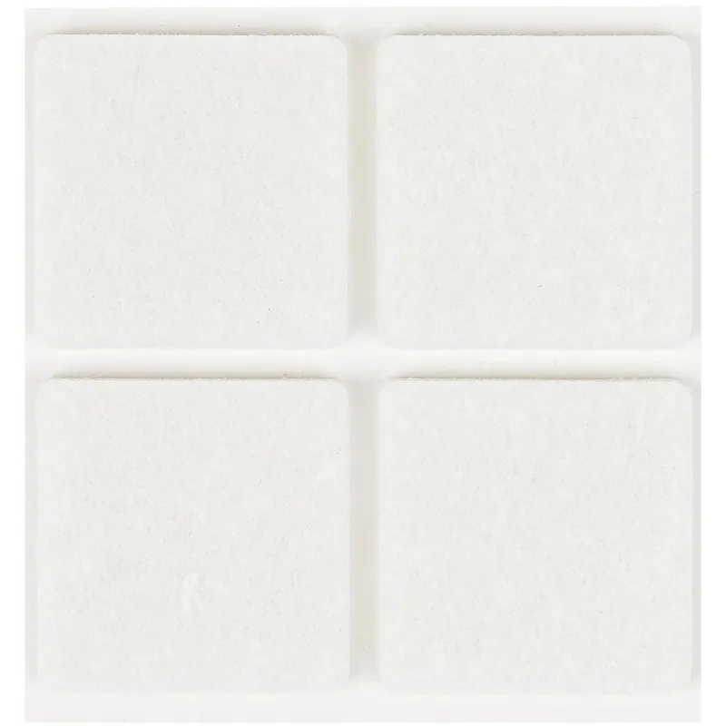 Mēbeļu paliktnis Haushalt, balta krās., 3.5 cm x 3.5 cm, 4 gab.