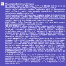 Trąšos universalios Garden Center, birios, 2 kg