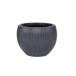 Gėlių vazonas Domoletti LT14764-1S, keramika-molis, antracito sp.
