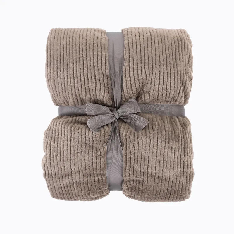 Pledi Domoletti Frizzy, brūngans, 150 cm x 200 cm