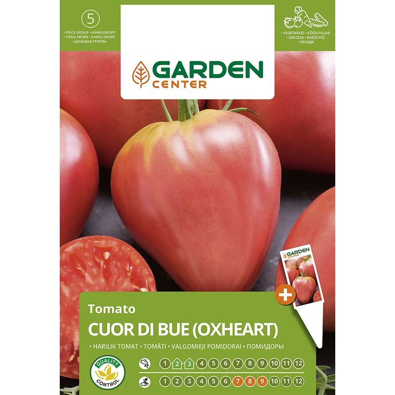 Sēklas dārzeņu tomātu oxheart 0.4g