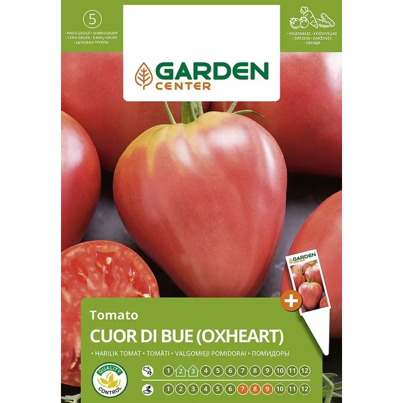 Sēklas Garden Center, tomāti OXHEART, 0.4 g