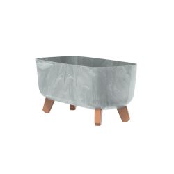 Puķupods gracia case beton effect dgcl40