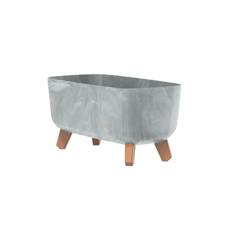 Puķu pods Prosperplast Gracia DGCL400E-422U, plastmasa, 39 cm x 19.5 cm, pelēka