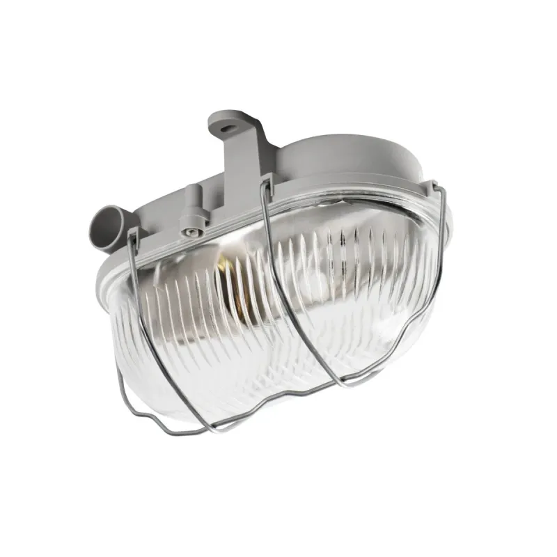 Āra griestu lampa Kanlux Milo, 60W, E27, IP54, pelēka krās., 10 cm x 11 cm