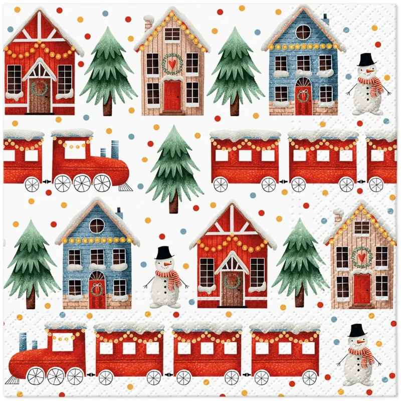 Ziemassvētku papīra salvetes PAW, 33 cm x 33 cm, daudzkrāsaina, 20 gab.