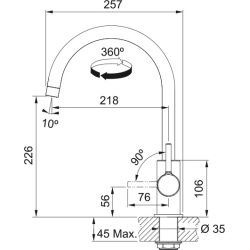 Maisītājs linaxl hromēts 115.0693.228