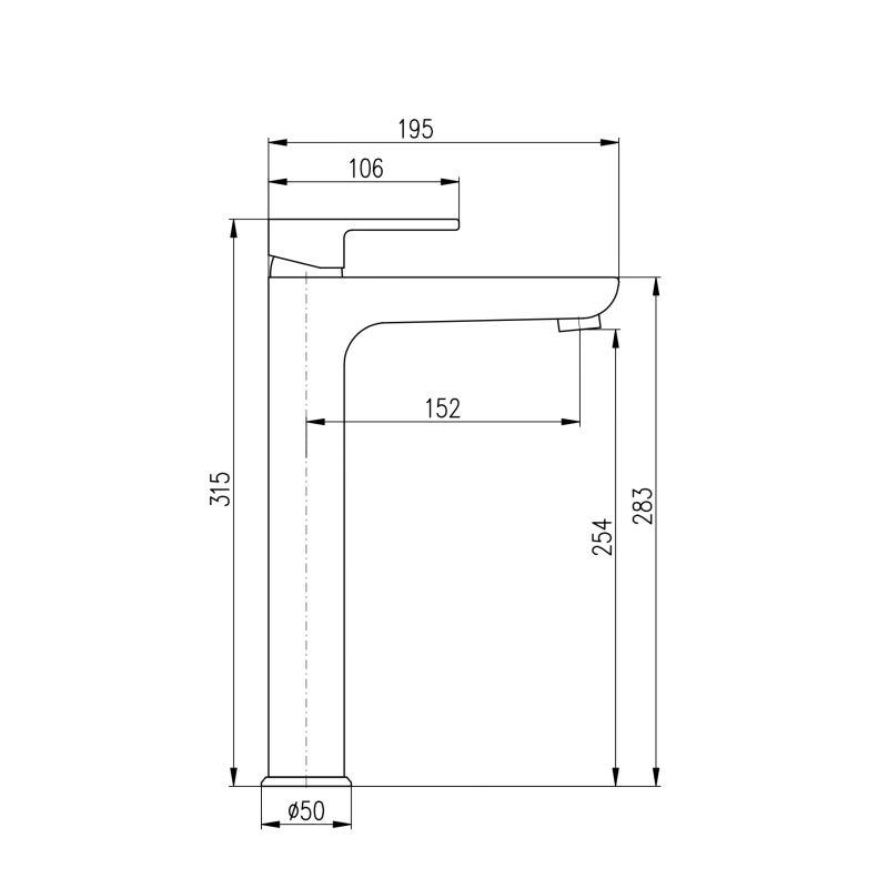Izl.jaucējkr.verona dvt530 5cmatz matēts
