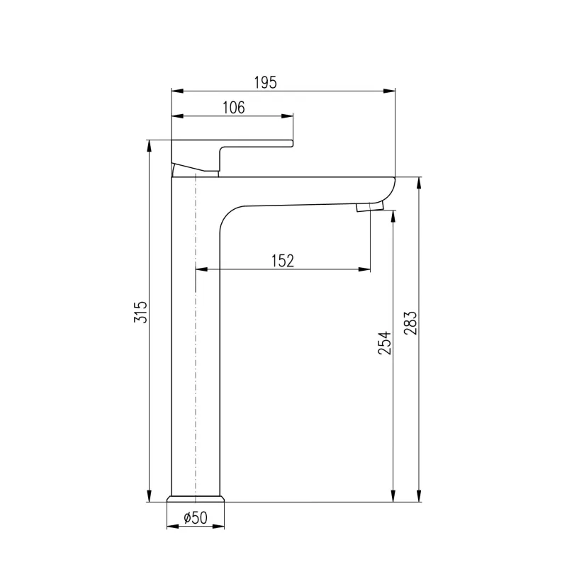 Izl.jaucējkr.verona dvt530 5cmatz matēts