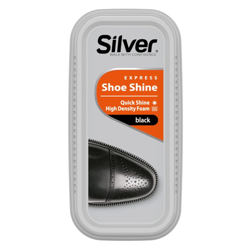 Apavu kopšanas švamme silver melns