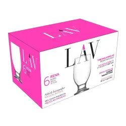 Glāžu komplekts Lav, stikls, 0.305 l, 6 gab.
