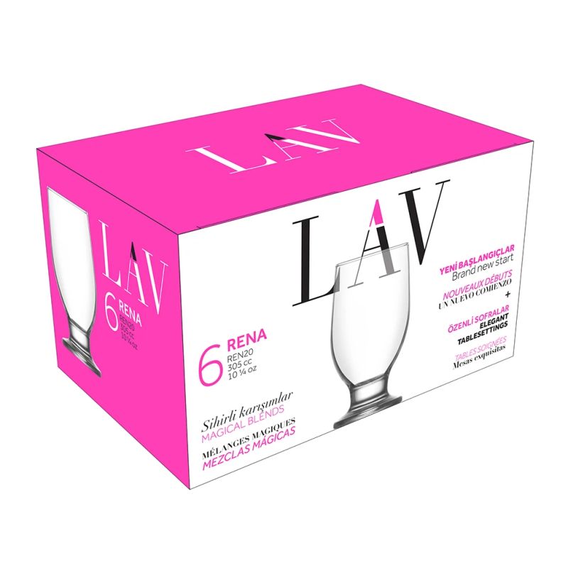 Glāzes lv-ren20f 305ml 6gab lv-ren20f re