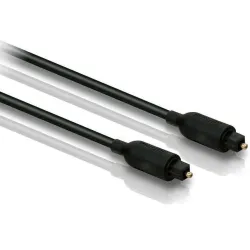 Optiskais kabelis Philips SWA2302W-10 Toslink Vīrietis, Toslink Vīrietis, 1.5 m, melna krās.