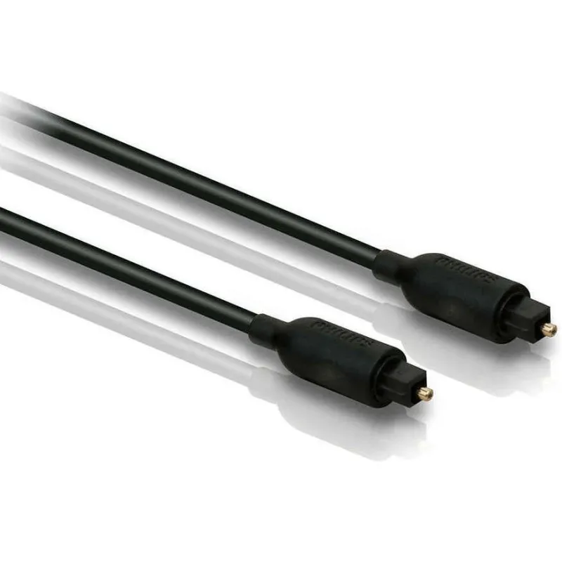 Optiskais kabelis Philips SWA2302W-10 Toslink Vīrietis, Toslink Vīrietis, 1.5 m, melna krās.