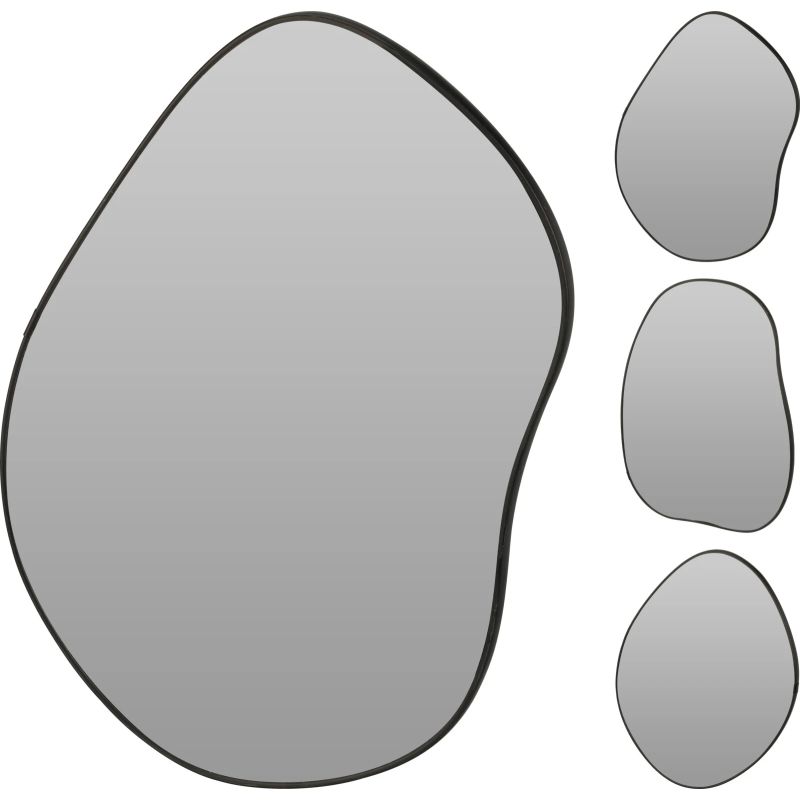 Spogulis 40x30x1.5cm melns