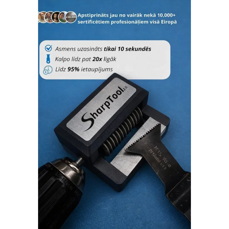 Multi instrumenta asmeņu asinātājs SharpTool 2.0