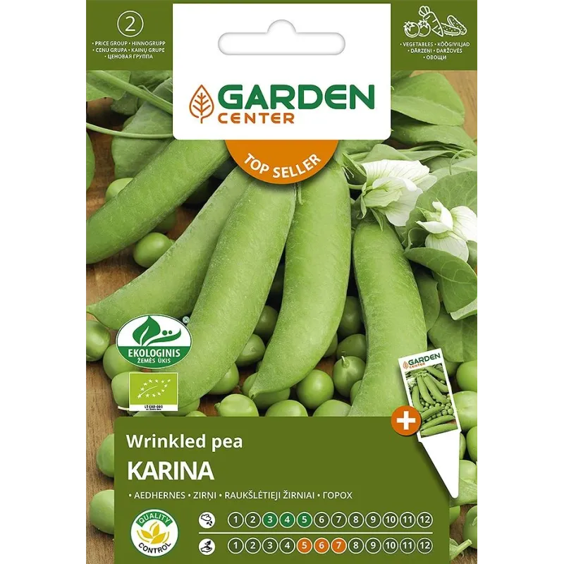 Sēklas Garden Center, zirņi Karina, 5 g