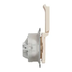 Ligzda Schneider Electric Sedna Design SDD212023, Iezemēta rozete, IP44, bēša krās.
