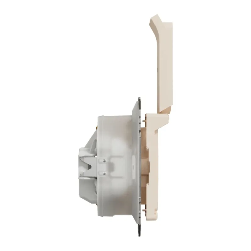 Ligzda Schneider Electric Sedna Design SDD212023, Iezemēta rozete, IP44, bēša krās.