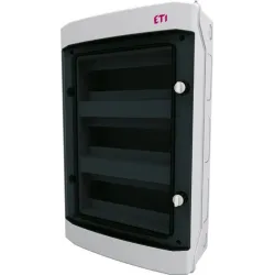 Модульная панель ETI ECH 36PT, надсетевой, IP65, 36 mод., белый цв.-черный цв.