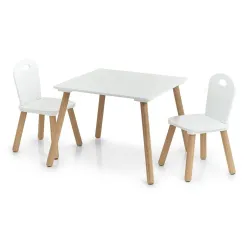 Komplekts 2 krēsli gald.scandi bērn.bal.