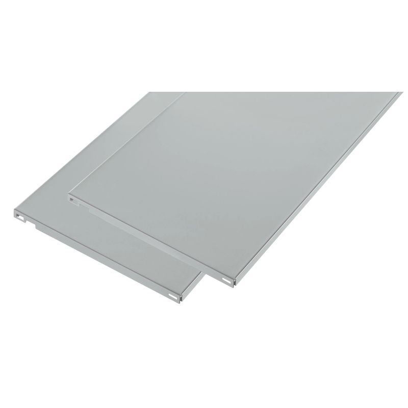 Plauktiņš Dolle Steelboard, 80 cm x 40 cm, pelēka krās., 2 gab.