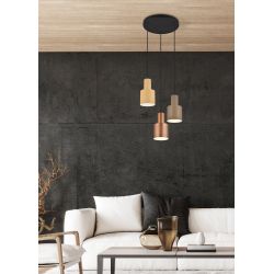 Lampa griestu agudo 3xe27 daudzkrāsu